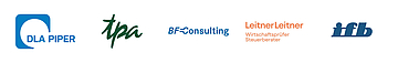 Logos (f.l.t.r.): DLA Piper, TPA, BF Consulting, LeitnerLeitner, ifb
